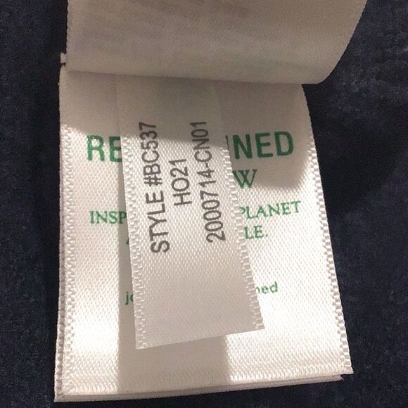 J. Crew Factory Teal Navy Colorblock Quarter Zip Soft Yarn Pullover Sweater - Picture 14 of 16